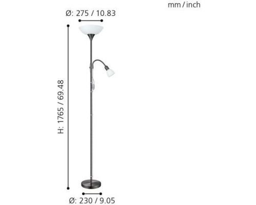 Торшер Up 2 93917 Eglo
