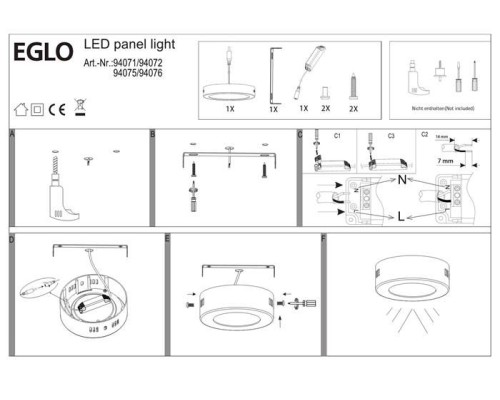 Точечный светильник Fueva 1 94071 Eglo