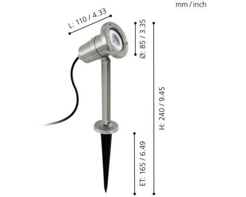 Грунтовый светильник Nema 94111 Eglo