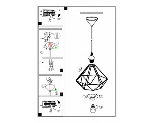 Подвесной светильник Tarbes 94188 Eglo