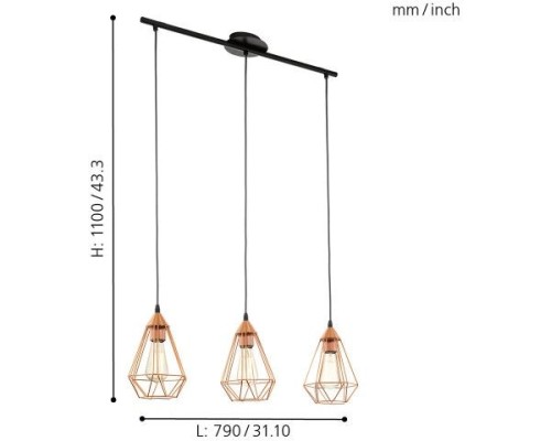 Подвесной светильник Tarbes 94195 Eglo