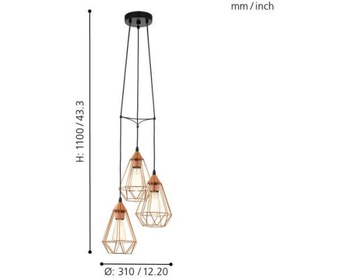 Подвесной светильник Tarbes 94196 Eglo