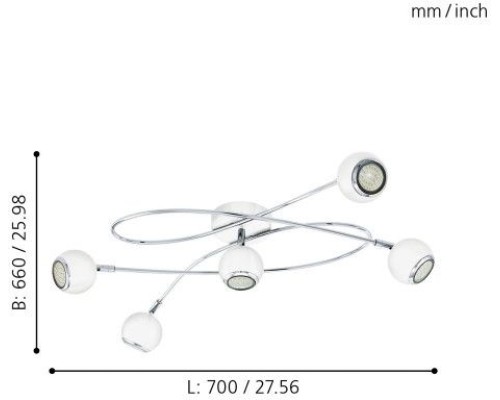 Потолочная люстра Locanda 94252 Eglo