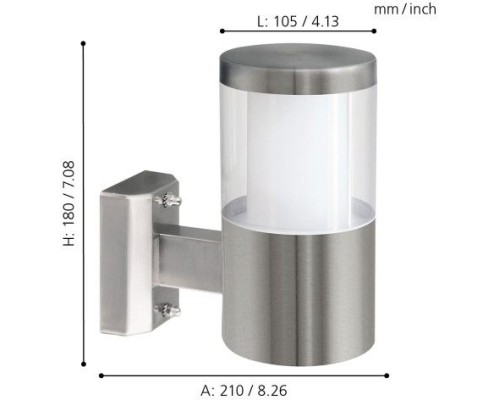 Настенный фонарь уличный Basalgo 1 94277 Eglo