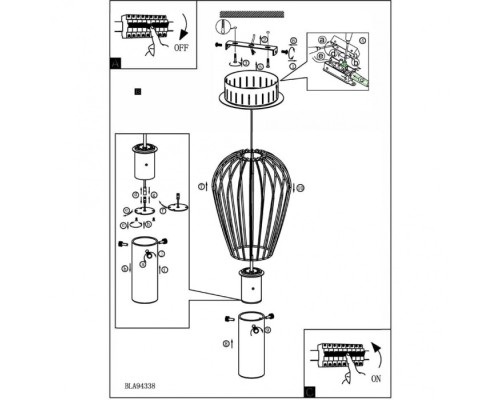 Подвесной светильник Vencino 94338 Eglo