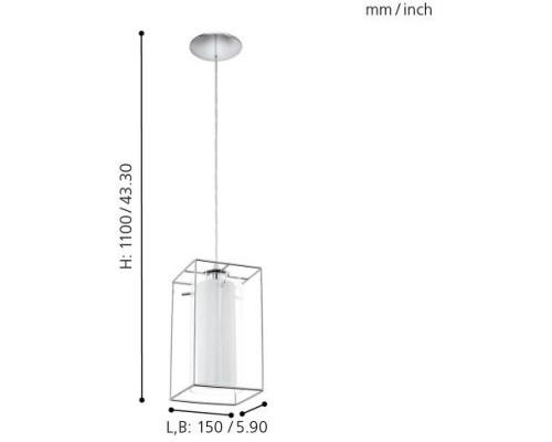 Подвесной светильник Loncino 1 94377 Eglo
