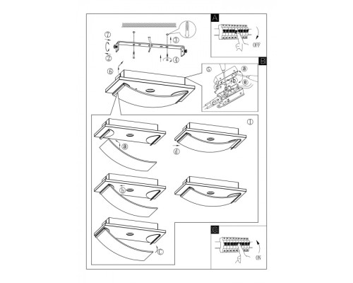 Потолочный светильник Wasao 94465 Eglo