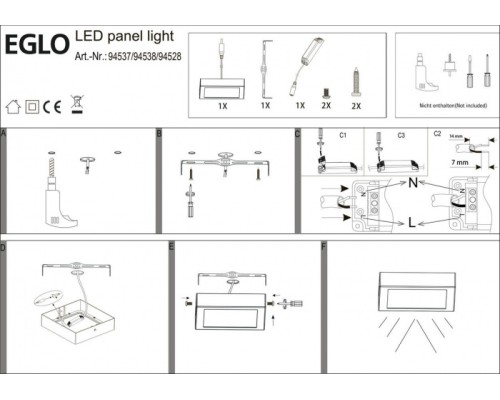 Точечный светильник Fueva 1 94537 Eglo