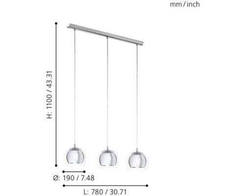 Подвесной светильник Rocamar 94593 Eglo