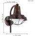 Настенный фонарь уличный Colindres 94838 Eglo
