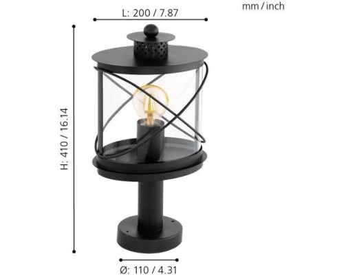 Наземный светильник Hilburn 94864 Eglo