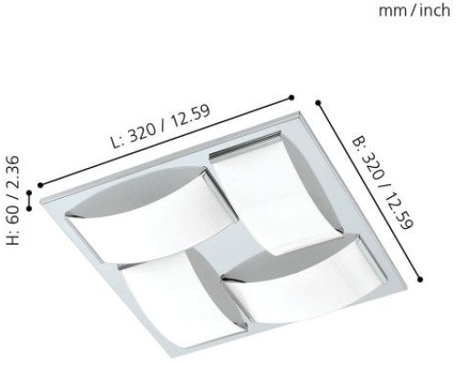 Настенно-потолочный светильник Wasao 1 94884 Eglo