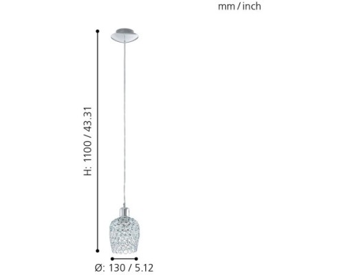 Подвесной светильник Bonares 1 94896 Eglo