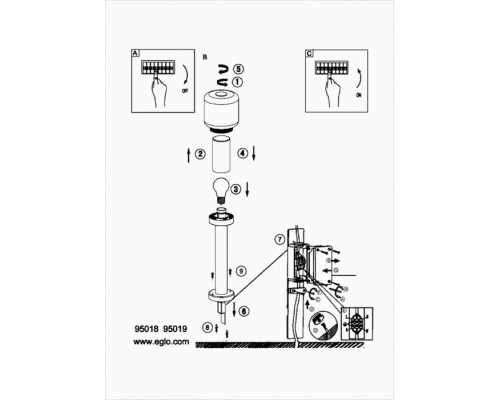 Наземный светильник Poliento 95019 Eglo
