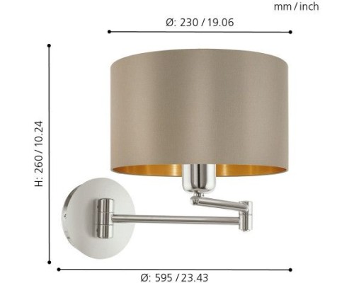 Бра Maserlo 95055 Eglo