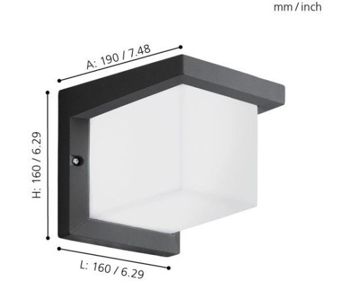 Настенный светильник уличный Desella 1 95097 Eglo