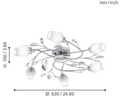 Потолочная люстра Pitale 95162 Eglo