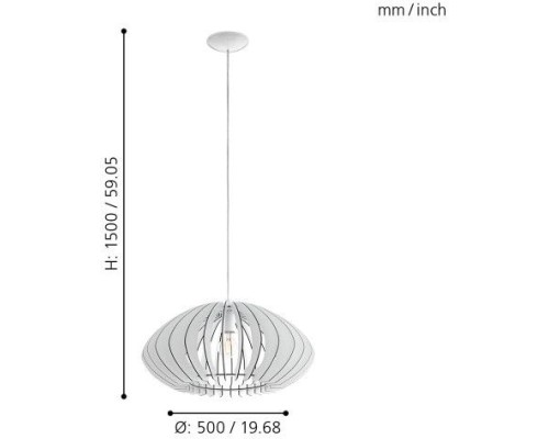 Подвесной светильник Cossano 2 95254 Eglo
