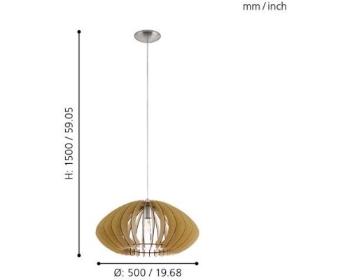 Подвесной светильник Cossano 2 95257 Eglo