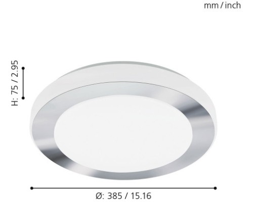 Настенно-потолочный светильник Led Carpi 95283 Eglo