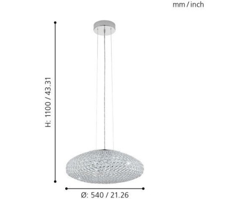 Подвесной светильник Clemente 95287 Eglo