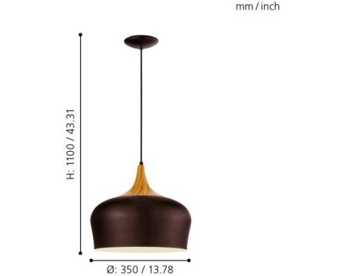 Подвесной светильник Obregon 95385 Eglo