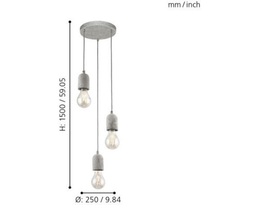 Подвесной светильник Silvares 95523 Eglo