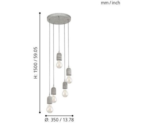 Подвесной светильник Silvares 95524 Eglo