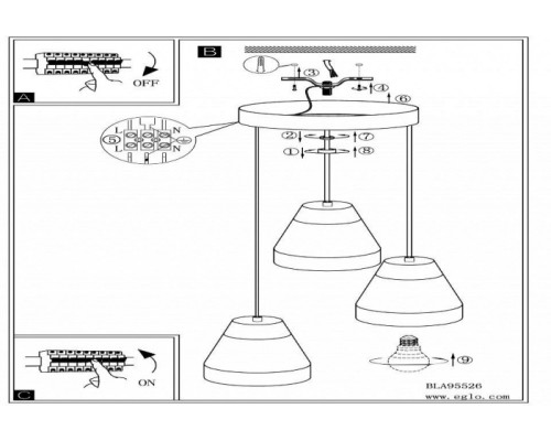 Подвесной светильник Tarega 95526 Eglo