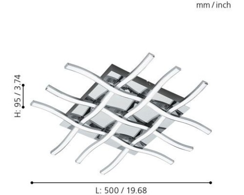 Настенно-потолочный светильник Lasana 1 95569 Eglo