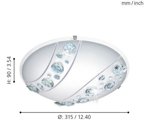 Настенно-потолочный светильник Nerini 95576 Eglo