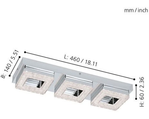 Настенно-потолочный светильник Fradelo 95656 Eglo