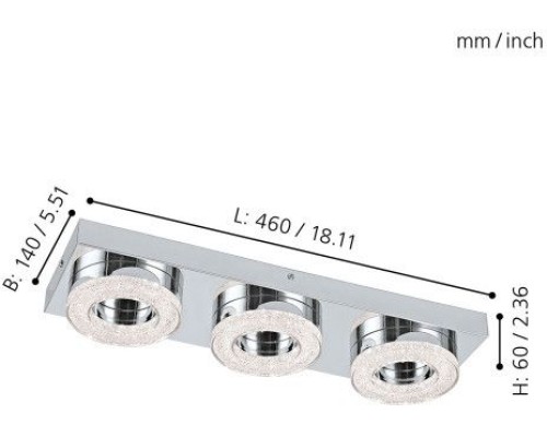 Настенно-потолочный светильник Fradelo 95663 Eglo