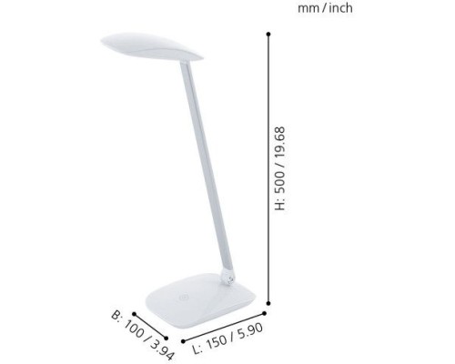 Настольная лампа Cajero 95695 Eglo