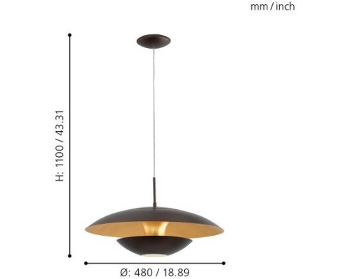 Подвесной светильник Nuvano 95755 Eglo