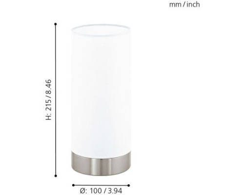 Настольная лампа Damasco 1 95775 Eglo