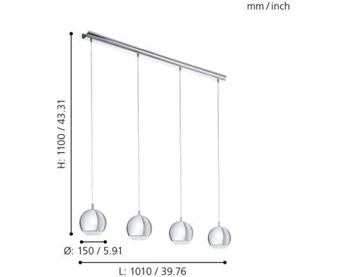 Подвесной светильник Conessa 95912 Eglo