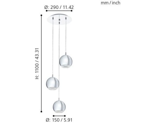 Подвесной светильник Conessa 95913 Eglo