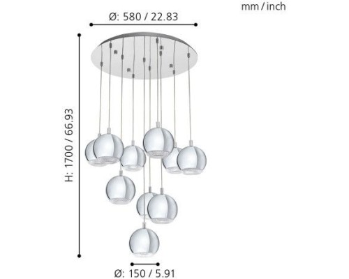 Подвесной светильник Conessa 95914 Eglo