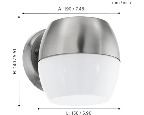 Настенный светильник уличный Oncala 95982 Eglo