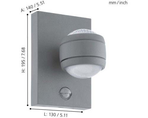 Настенный светильник уличный Sesimba 1 96019 Eglo