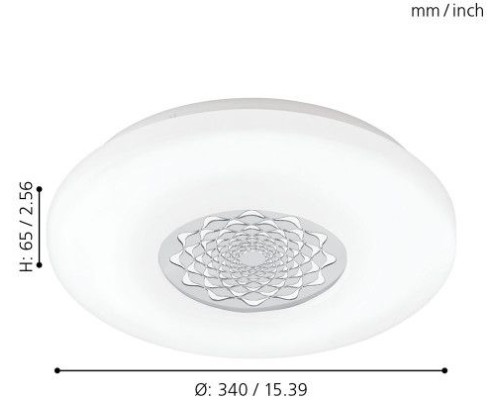 Настенно-потолочный светильник Capasso 1 96025 Eglo