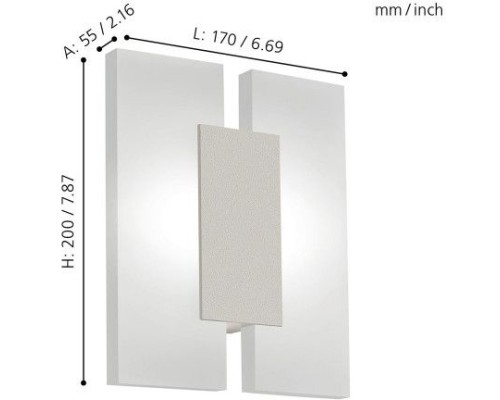 Бра Metrass 2 96043 Eglo