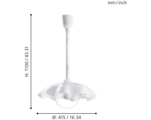 Подвесной светильник Vetro 96072 Eglo