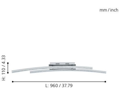 Настенно-потолочный светильник Pertini 96092 Eglo