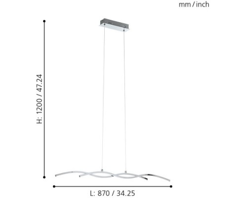 Подвесной светильник Lasana 2 96103 Eglo