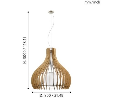 Подвесной светильник Tindori 96216 Eglo