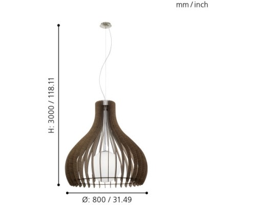 Подвесной светильник Tindori 96219 Eglo
