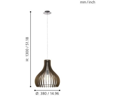 Подвесной светильник Tindori 96259 Eglo
