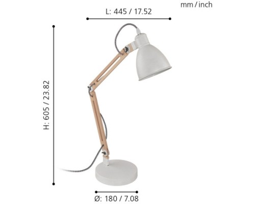 Интерьерная настольная лампа Torona 1 96957 Eglo